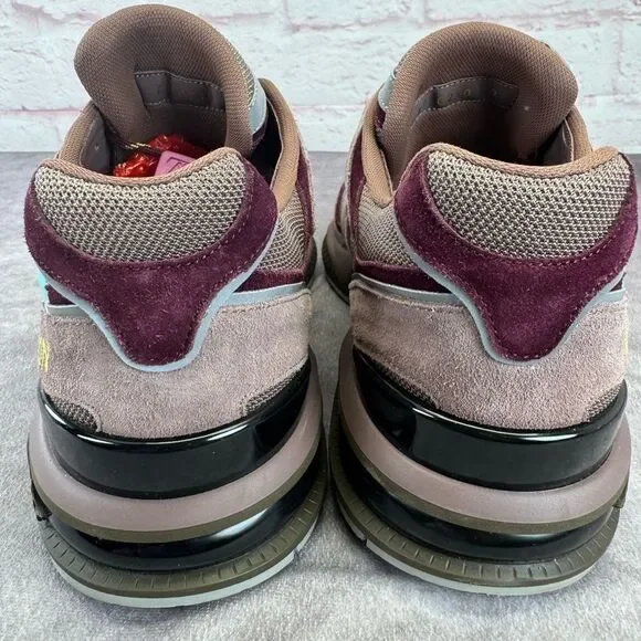 Louis Vuitton Maroon and Aqua Sneakers
